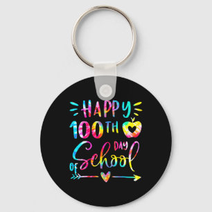Llavero Dye Happy 100 Day School Teacher Student 100 Day
