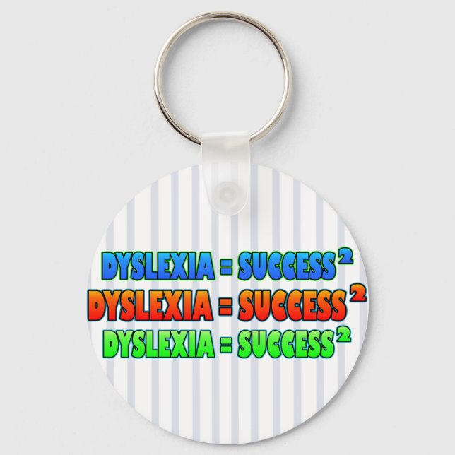 Llavero Dyslexia = Logotipo funky Success2 (Anverso)