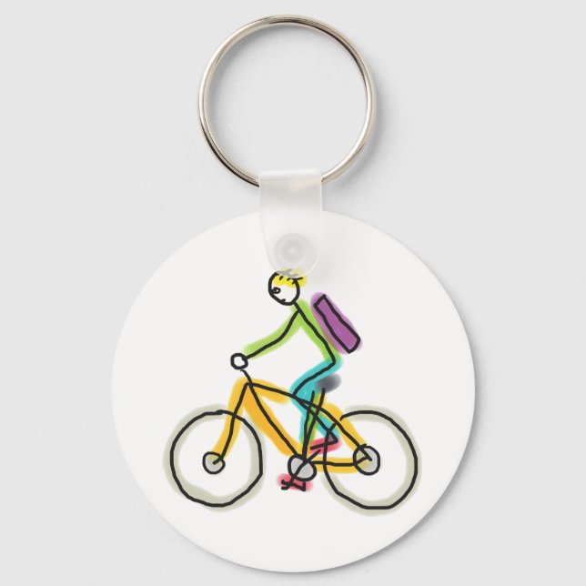Llavero E-bike Stickman (Anverso)