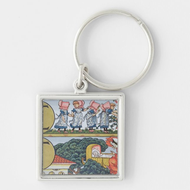 Llavero E-F, de un alfabeto basado en poesías infantiles (Frente)