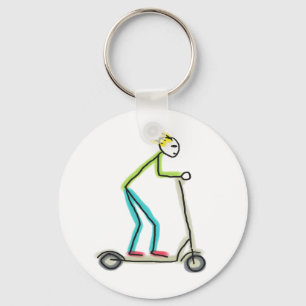 Llavero E-scooter Stickman