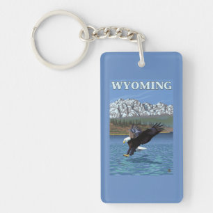 Llavero Eagle calvo que se zambulle - Wyoming