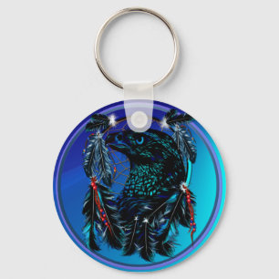 Llavero Eagle_Dreamcatcher-Keychain negro