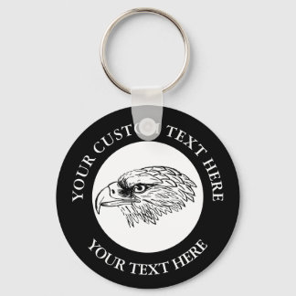 Llavero Eagle Icon Logo Custom Text