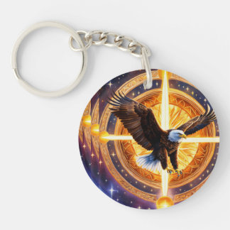 Llavero Eagle Printed Beautiful Keychain