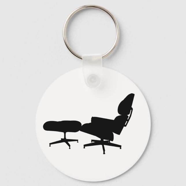Llavero Eames Lounge Chair & Ottoman Keychain (Anverso)