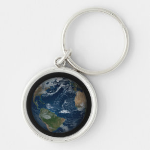 Llavero Earth With Clouds And Sea Ice