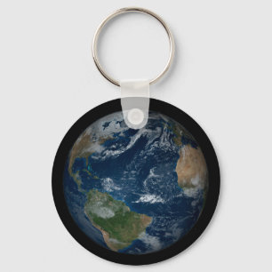 Llavero Earth With Clouds And Sea Ice