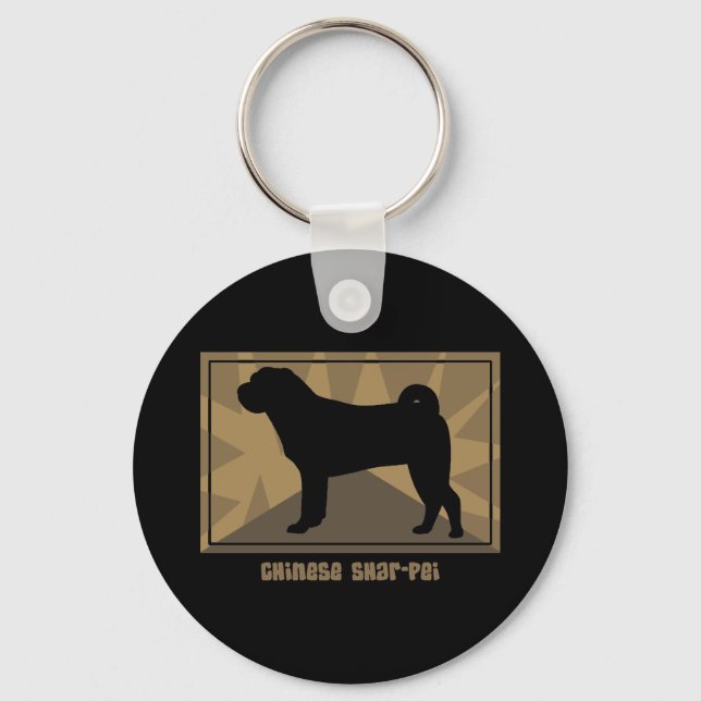 Llavero Earthy Chinese Shar Pei (Anverso)