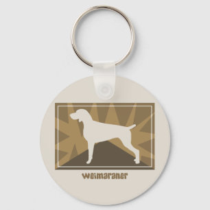 Llavero Earthy Weimaraner Keychain