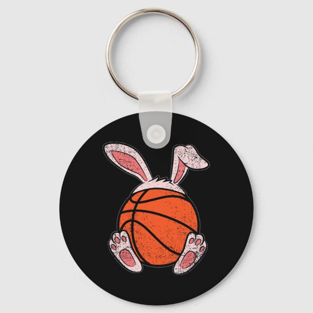 Llavero Easter Basketball Lover Bunny Ears Ball Cubi Rabbi (Anverso)