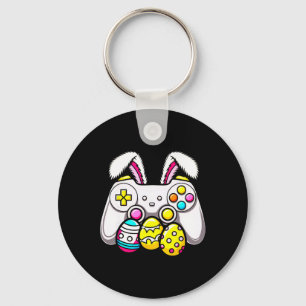 Llavero Easter Bunny Gamer Gamepad Huevos Jugando Para Niñ