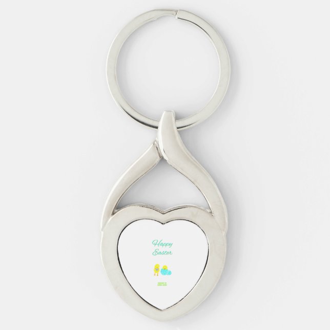 Llavero Easter Hatchlings Twisted Heart Keychain (Anverso)