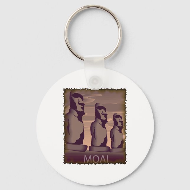 Llavero Easter Island Moai (Anverso)