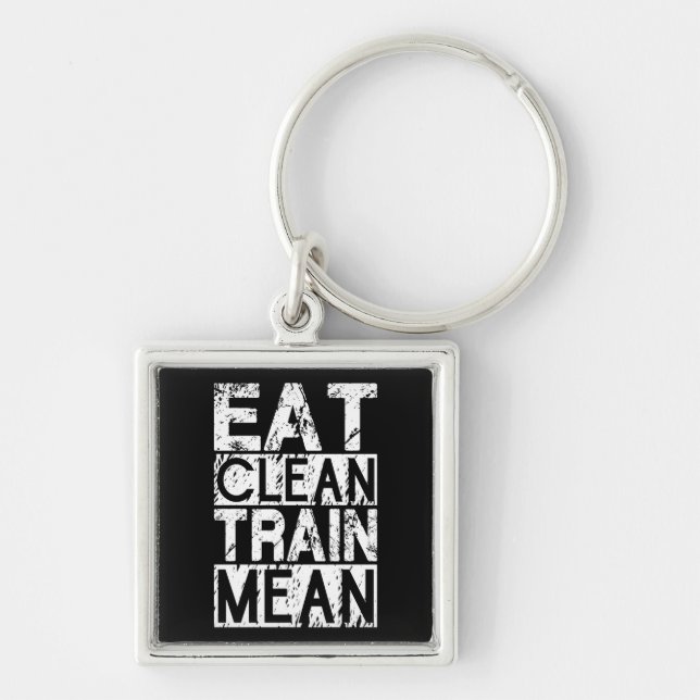Llavero EAT CLEAN, TREN MEDIOS - Motivación del entrenamie (Frente)