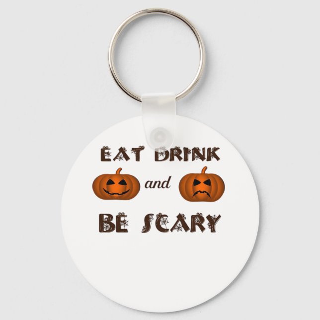 Llavero Eat Drink And Be Scary Classic Graphic (Anverso)