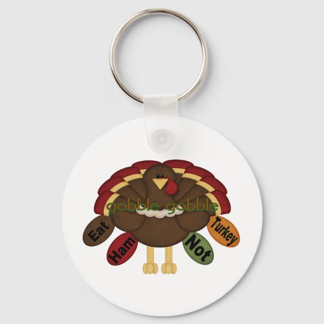 Llavero Eat Ham Not Turkey (Anverso)