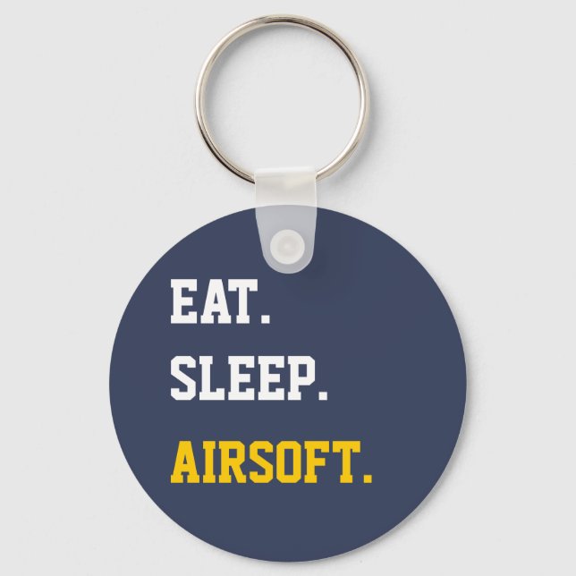 Llavero Eat Sleep Airsoft (Anverso)