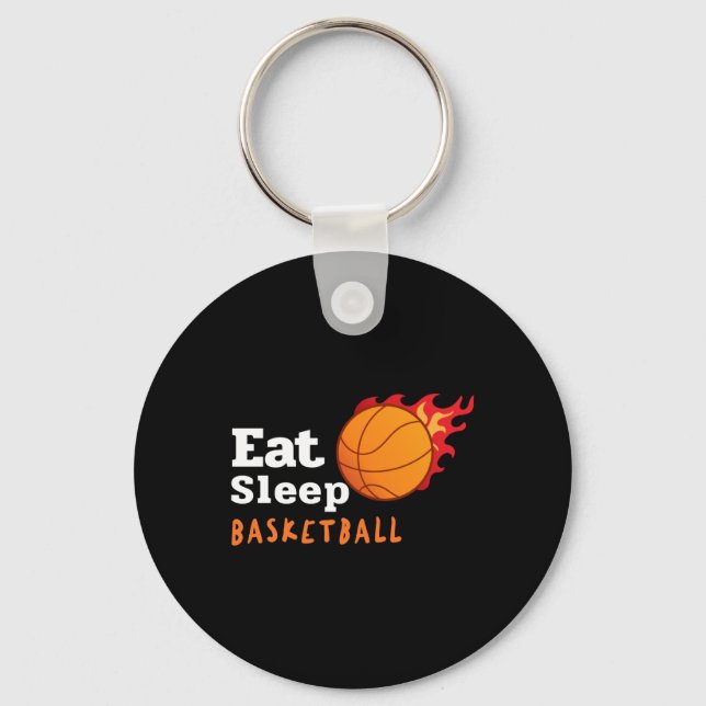 Llavero Eat Sleep Basketball (Anverso)