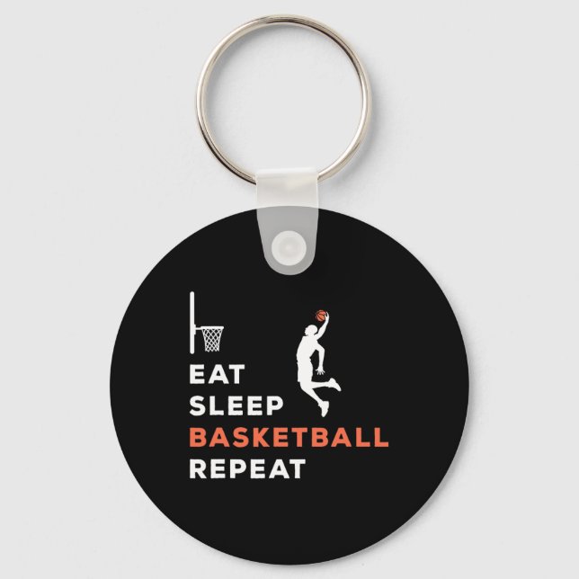 Llavero Eat Sleep Basketball Repeat Player Coach Hooper (Anverso)
