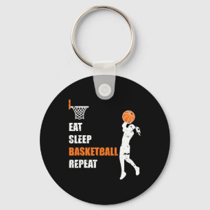 Llavero Eat Sleep Basketball Repetir Chicas Baloncesto Jug