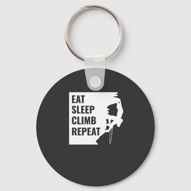 Llavero Eat Sleep Climb Repeat (Anverso)