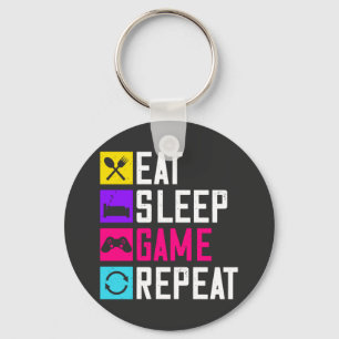 Llavero Eat-Sleep-Game-Repetir