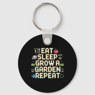 Llavero Eat Sleep Grow A Garden Repeat GardenGame