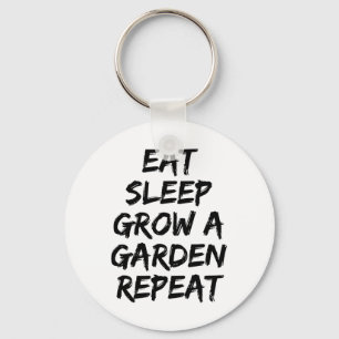 Llavero Eat Sleep Grow Un Jardín Repetir Juego Gracioso 1