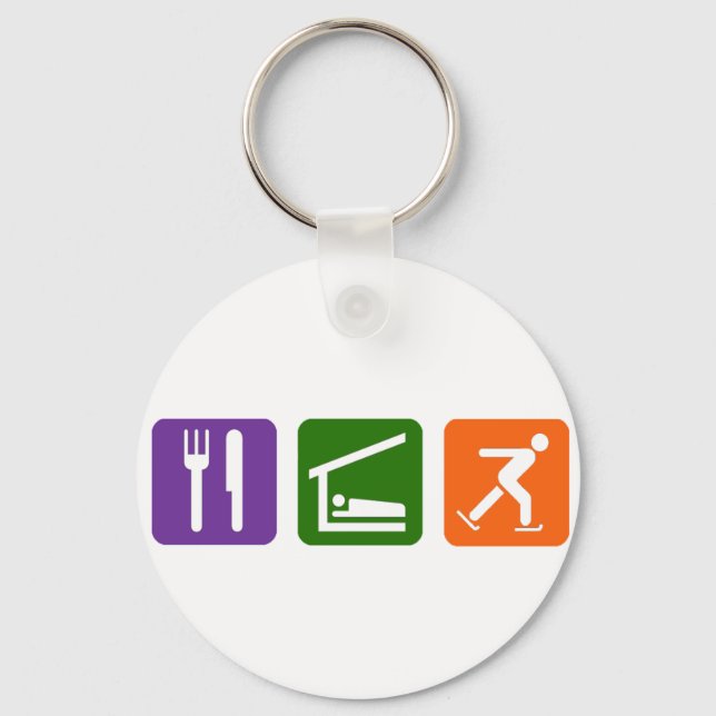 Llavero Eat Sleep Ice Skyline (Anverso)