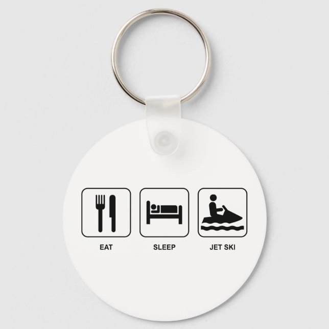 Llavero Eat Sleep Jet Ski (Anverso)