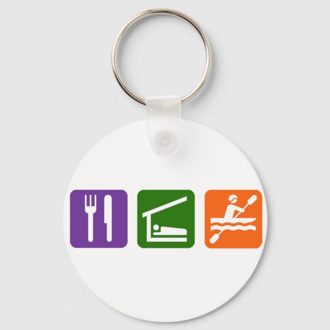 Llavero Eat Sleep Kayaking (Anverso)