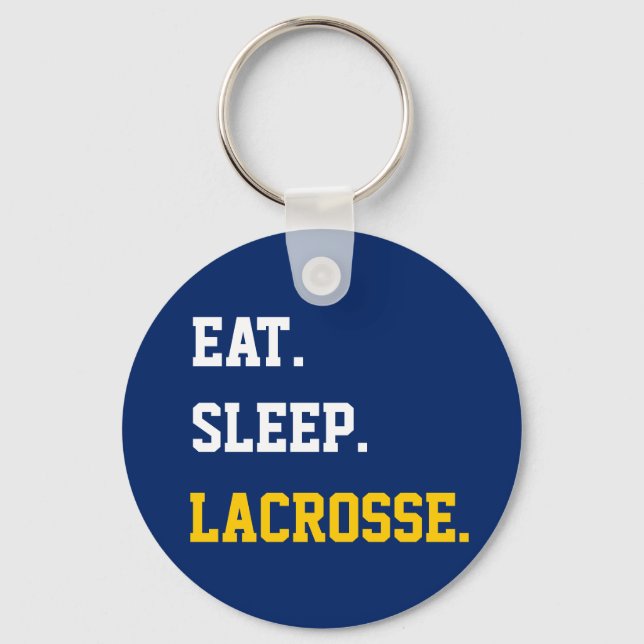 Llavero Eat Sleep Lacrosse (Anverso)