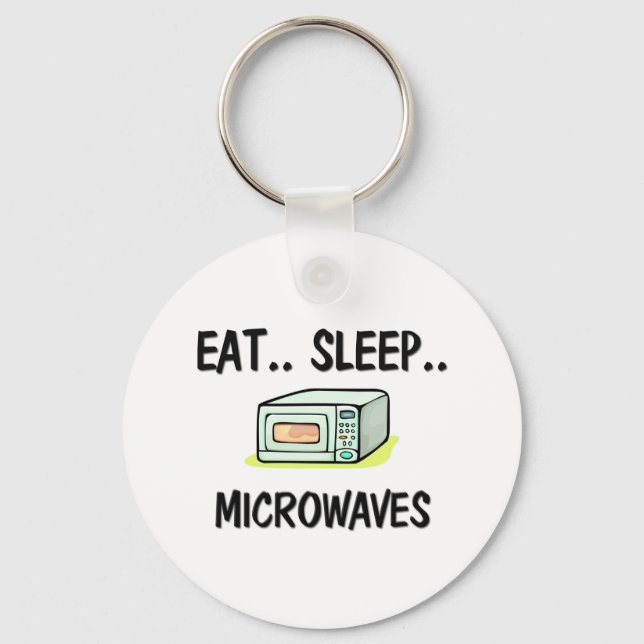Llavero Eat Sleep MICROWAVES (Anverso)
