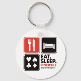 Llavero Eat Sleep Pinochle