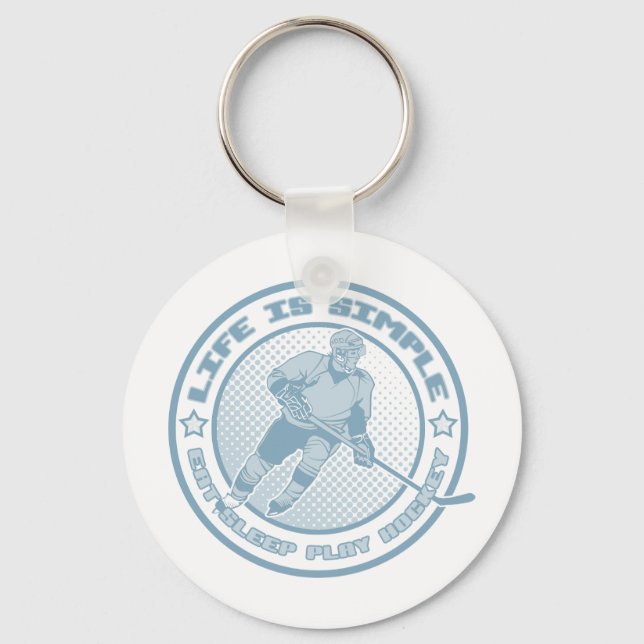 Llavero Eat Sleep Play Hockey (Anverso)