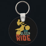 Llavero Eat Sleep Ride Dirt Bike Motorcycle Extreme Sport<br><div class="desc">Diseño divertido y humorístico para los amantes de la motocicleta, de la maniobra con moto de tierra y de la participación en las carreras de motocross. Mercancías de Guay vintage y angustiadas para motociclista, corredor, motociclista y superciclista de alta velocidad. Perfecto para los amantes de las motocicletas clásicas, los amantes...</div>