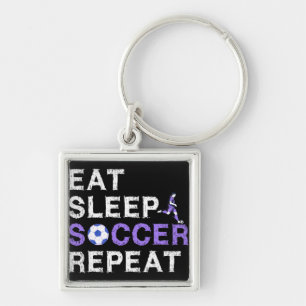 Llavero Eat Sleep Soccer Repetir camiseta Guay Sport Playe