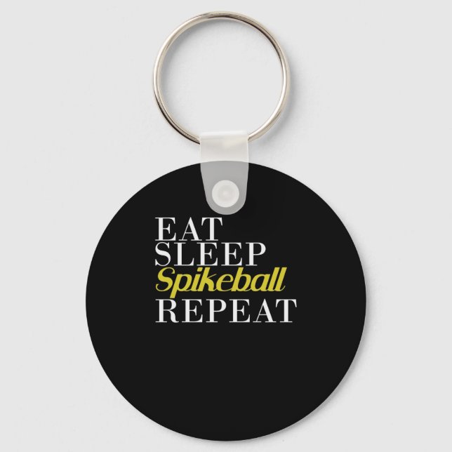 Llavero Eat Sleep Spikeball Repeat Roundball (Anverso)