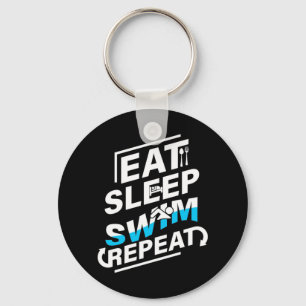 Llavero Eat Sleep Swim