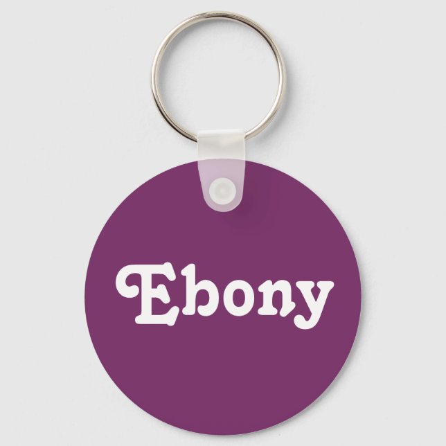 Llavero Ebony de la cadena de claves (Anverso)