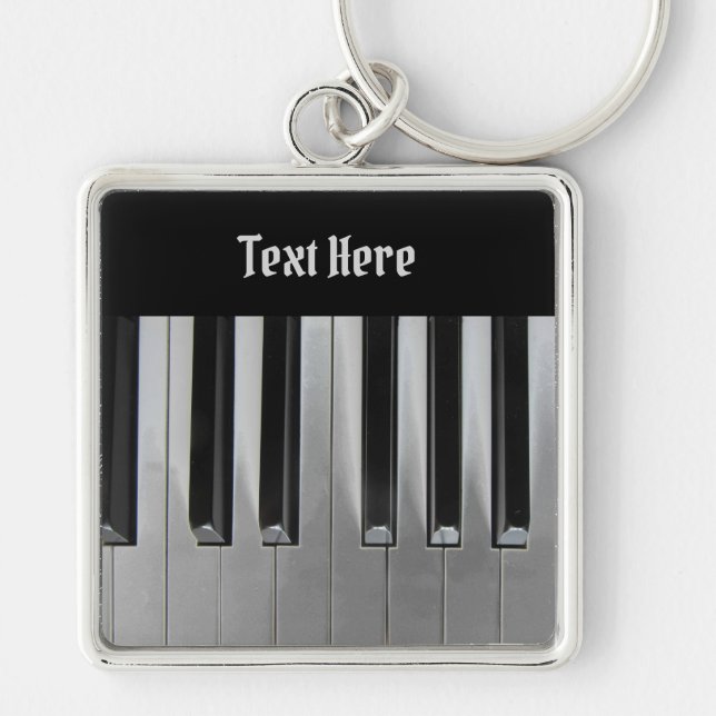 Llavero Ebony y Ivory Personalizado Textos (Frente)