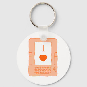 Llavero ebooks de corazón (naranja)