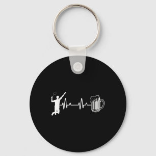 Llavero Ecg Heartbeat Badminton Player Shuttle Smas deport
