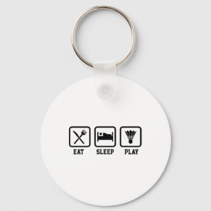 Llavero Eche Sleep Play Badminton Player Shuttle Sports Sm