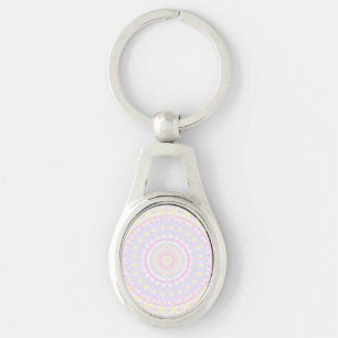 Llavero Ecléctico Intrincado Boho Colorido Pastel Mandala