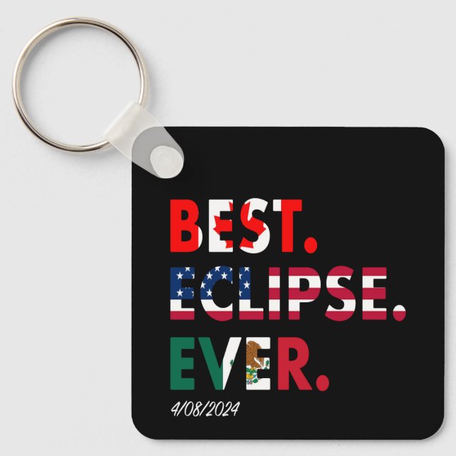 Llavero Eclipse de personalizable 2024 (Anverso)