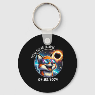 Llavero Eclipse Fox Wearing Gles Mascota Abril 8 2024