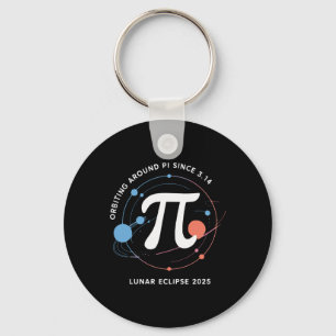 Llavero Eclipse lunar de Pi Day 2025 matemáticas cósmicas