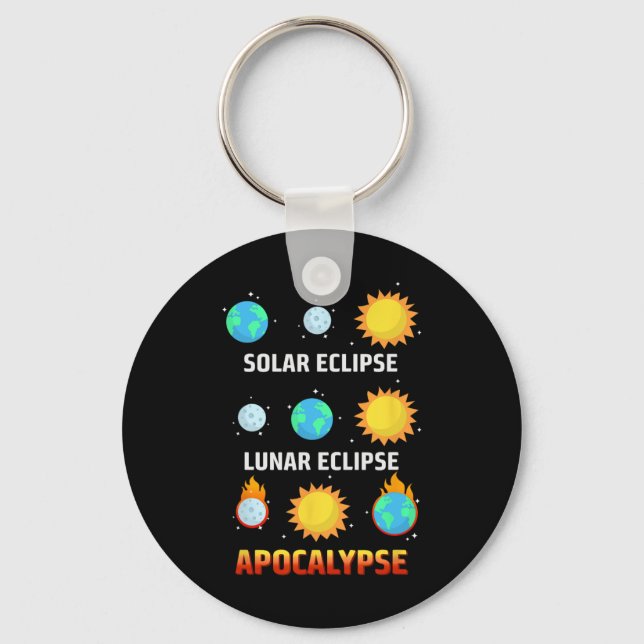 Llavero Eclipse Lunar Eclipse Apocalipsis Funny Eclipse (Anverso)